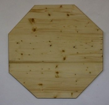 dreischicht Holzplatte klarlackiert für Stehtische